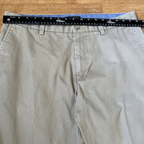 Banana Republic Emerson Chino Pants Mens Size 36 x 30.5 Khaki Flat Front Preppy - Picture 11 of 15